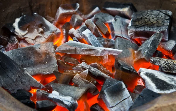 Stock image Coals in the fire