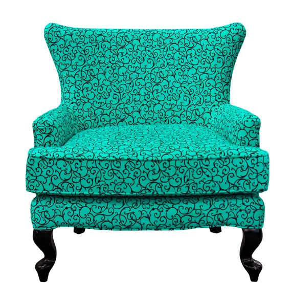 Green sofa isolated — Stock Photo, Image