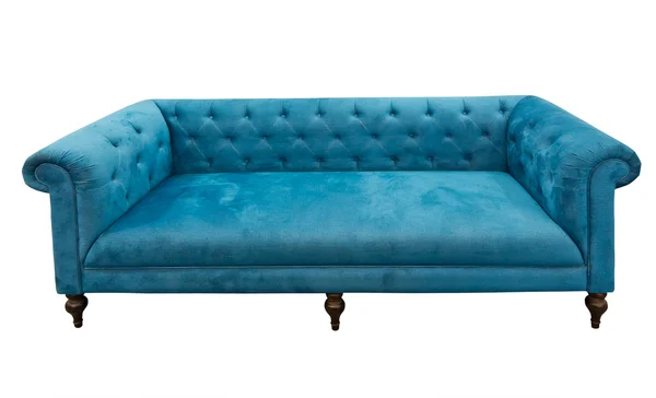 Голубой диван — стоковое фото