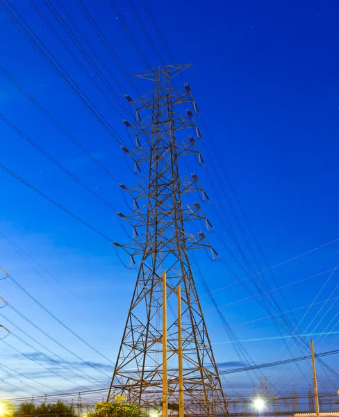 Electric high voltage post — Stock Photo, Image