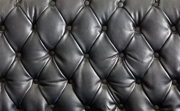 Texture cuir noir — Photo