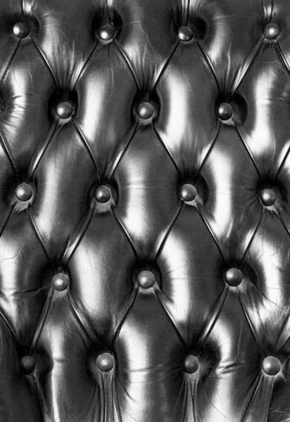 Texture of black leather for background — Stock Photo, Image