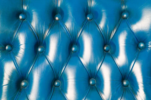 Textura de couro azul para fundo — Fotografia de Stock