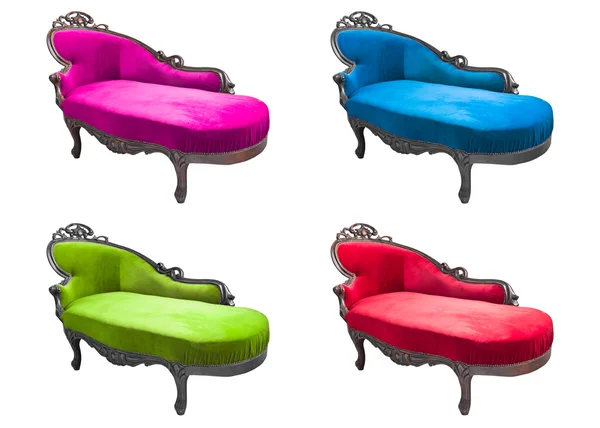 Set of luxury armchair isolated — Stock Photo, Image