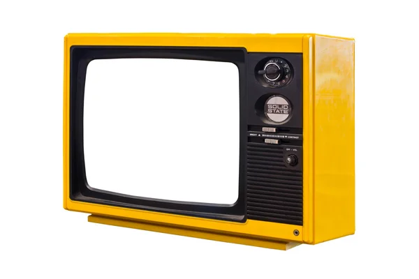 Παλιά τηλεόραση απομονωθεί — Φωτογραφία Αρχείου