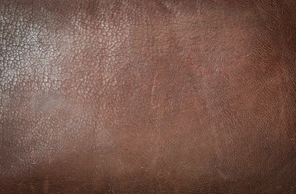 Textur aus braunem Leder — Stockfoto