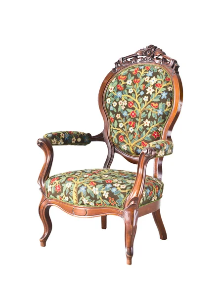 Vintage Sessel isoliert mit Clipping-Pfad — Stockfoto