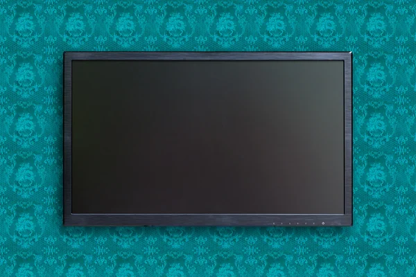 TV de pantalla ancha con ruta de recorte — Foto de Stock
