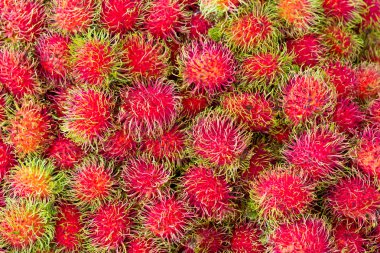 Rambutan lezzetli Tay meyve