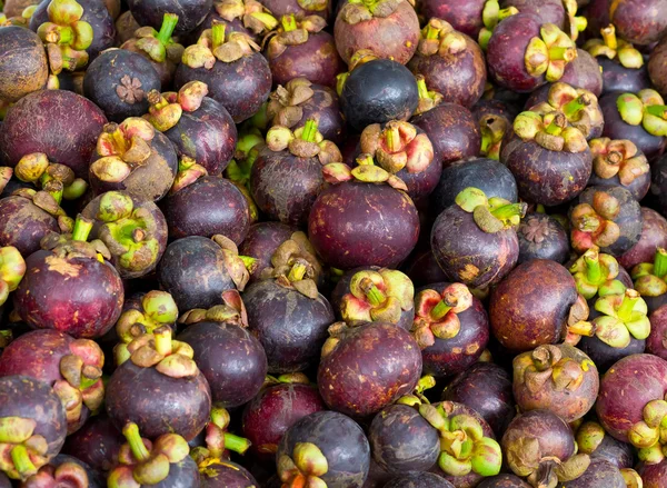 曼戈斯坦美味的泰式水果 — 图库照片