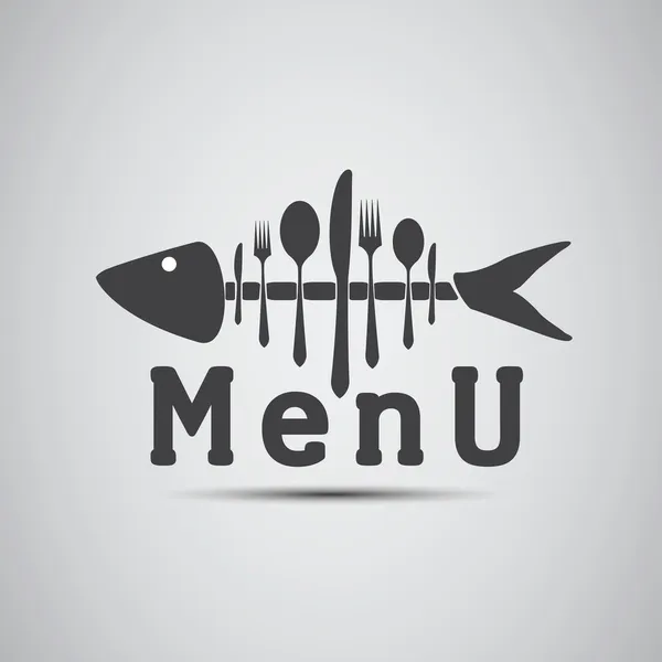 Menu - Fish — Stock Vector