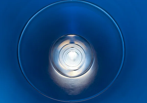 stock image Blue plastic tunnel in playground