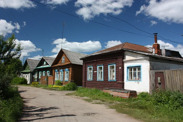 stock image Russia, Yaroslavl region. Street in Pereslavl.