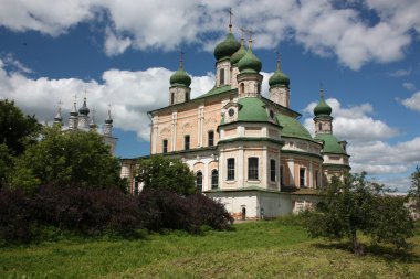 Russia, Yaroslavl region, Pereslavl. Goritskii Monastery Uspensky Cathedral clipart
