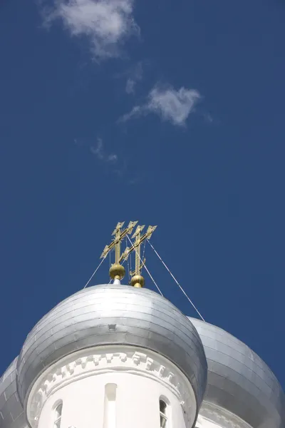Nikitsky Monastery. Dome of the Cathedral of Martyr Nikita. Pereslavl. — Stock Photo, Image