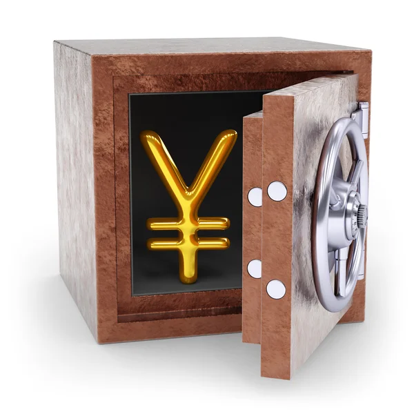 Yen en caja fuerte —  Fotos de Stock