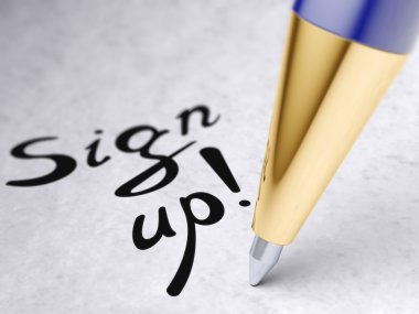 Sign up clipart