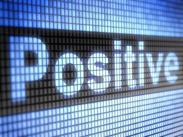Positivo — Fotografia de Stock
