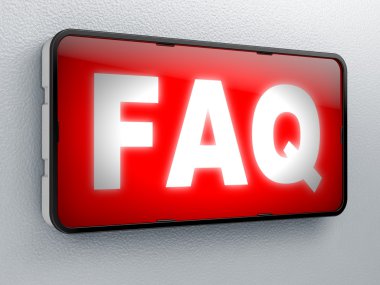 FAQ sign clipart