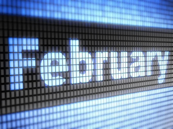 February — Stock Photo, Image