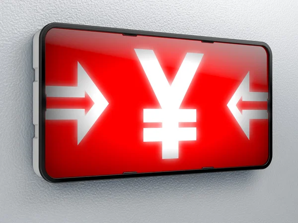 Yen symbol — Stock Photo, Image
