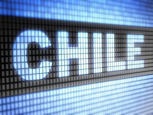 "Chile" on screen — Stock Photo, Image