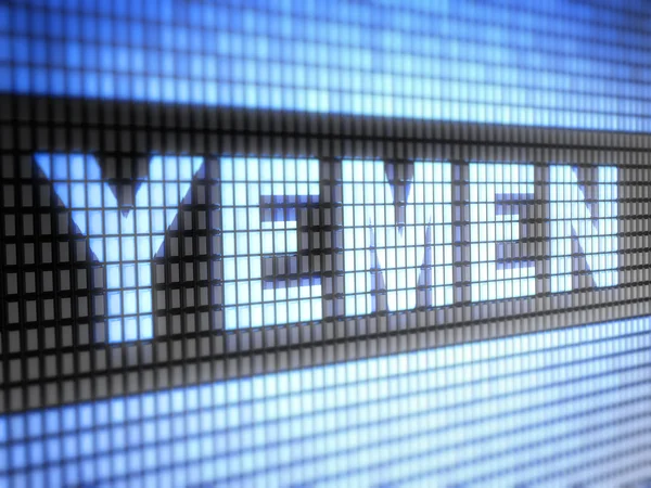 "Yemen" on screen — Stock Photo, Image