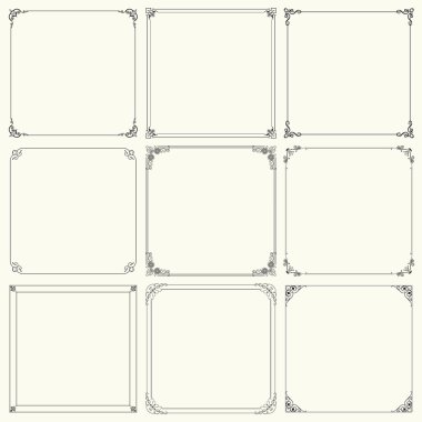 Decorative frames (set 17) clipart