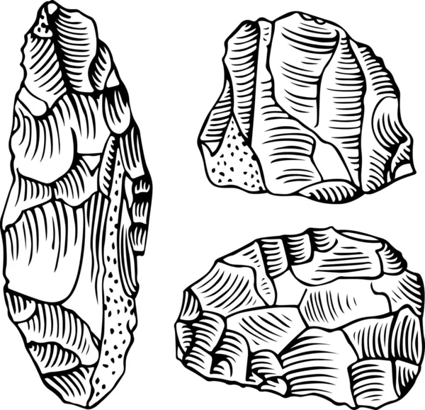 Каменные инструменты — стоковый вектор