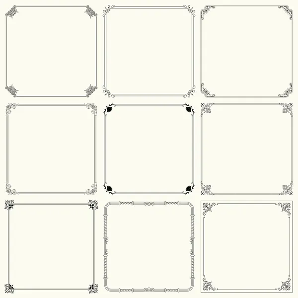 stock vector Decorative frames (set 18)