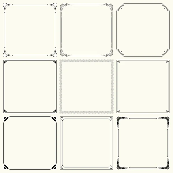 Decoratieve frames (set 19) — Stockvector