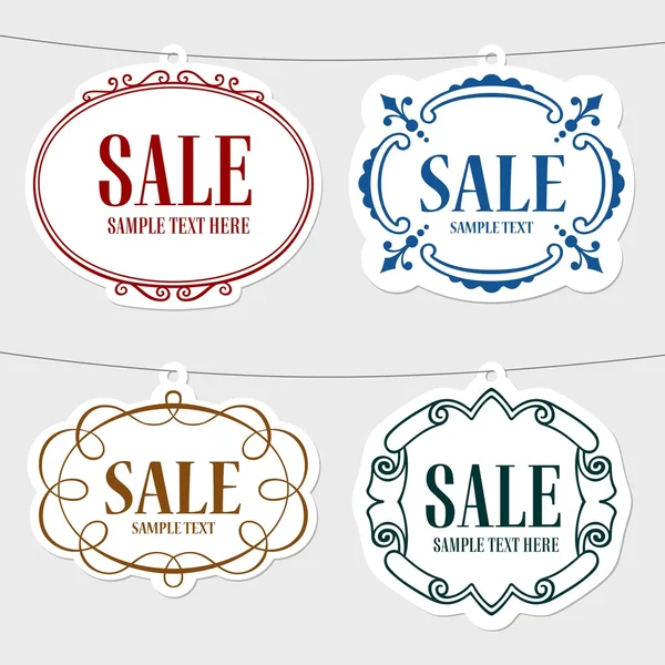Sale tags — Stock Vector