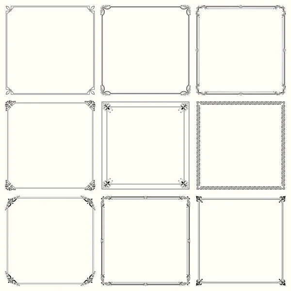 Decoratieve frames (set 20) — Stockvector