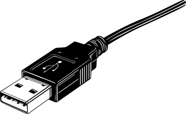 USB-csatlakozóját — Stock Vector