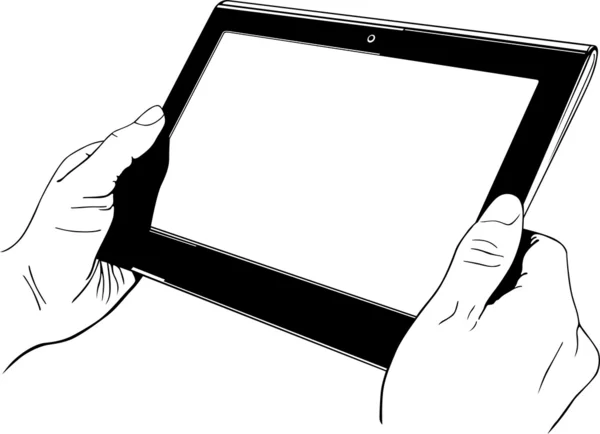 Цифровой планшетный компьютер — стоковый вектор