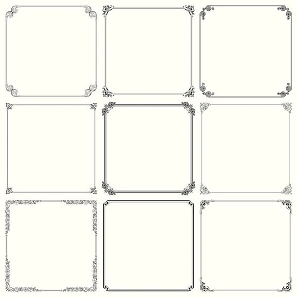 Decorative frames (set 23) — Stock Vector