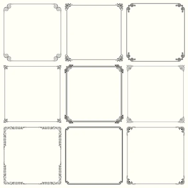 Stock vector Decorative frames (set 23)