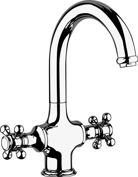 Miscelatore rubinetto — Vettoriale Stock