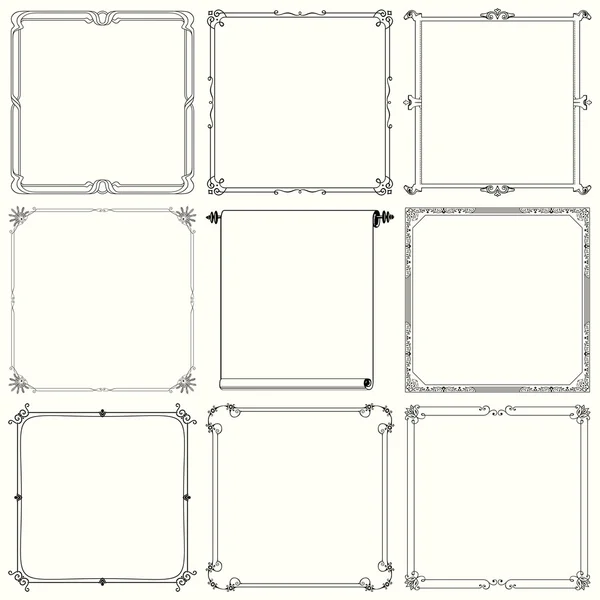 stock vector Decorative frames (set 21)