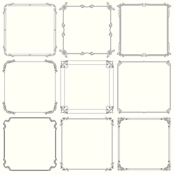 Decorative frames (set 22) — Stock Vector