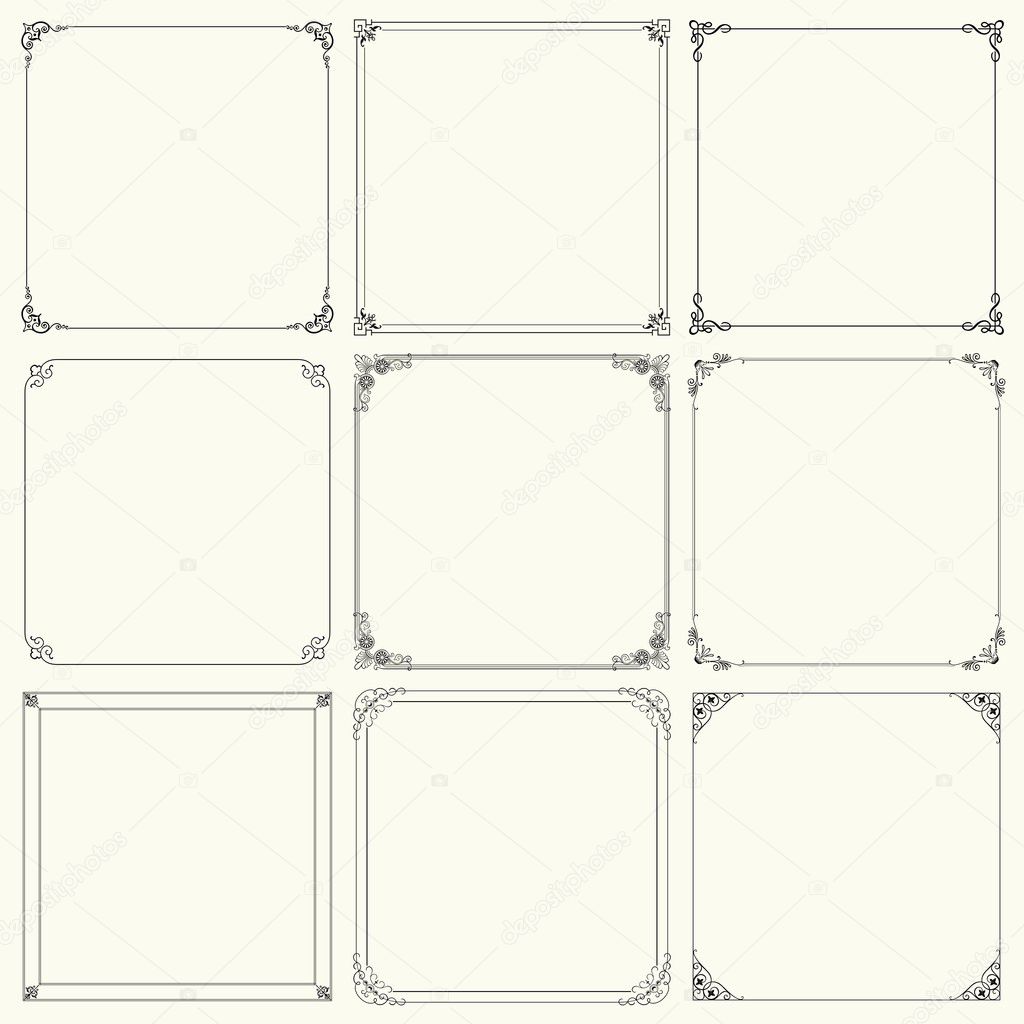 Decorative frames (set 17)