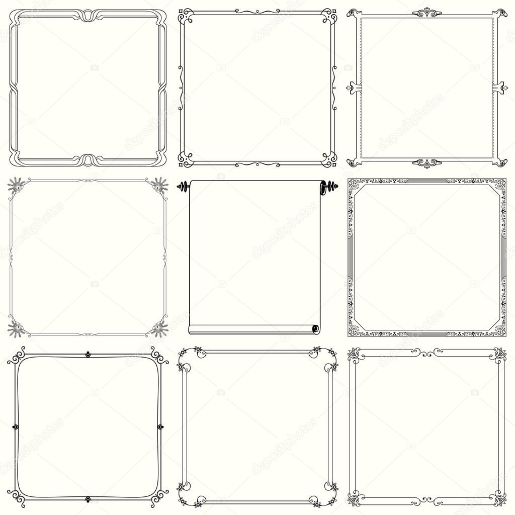 Decorative frames (set 21)