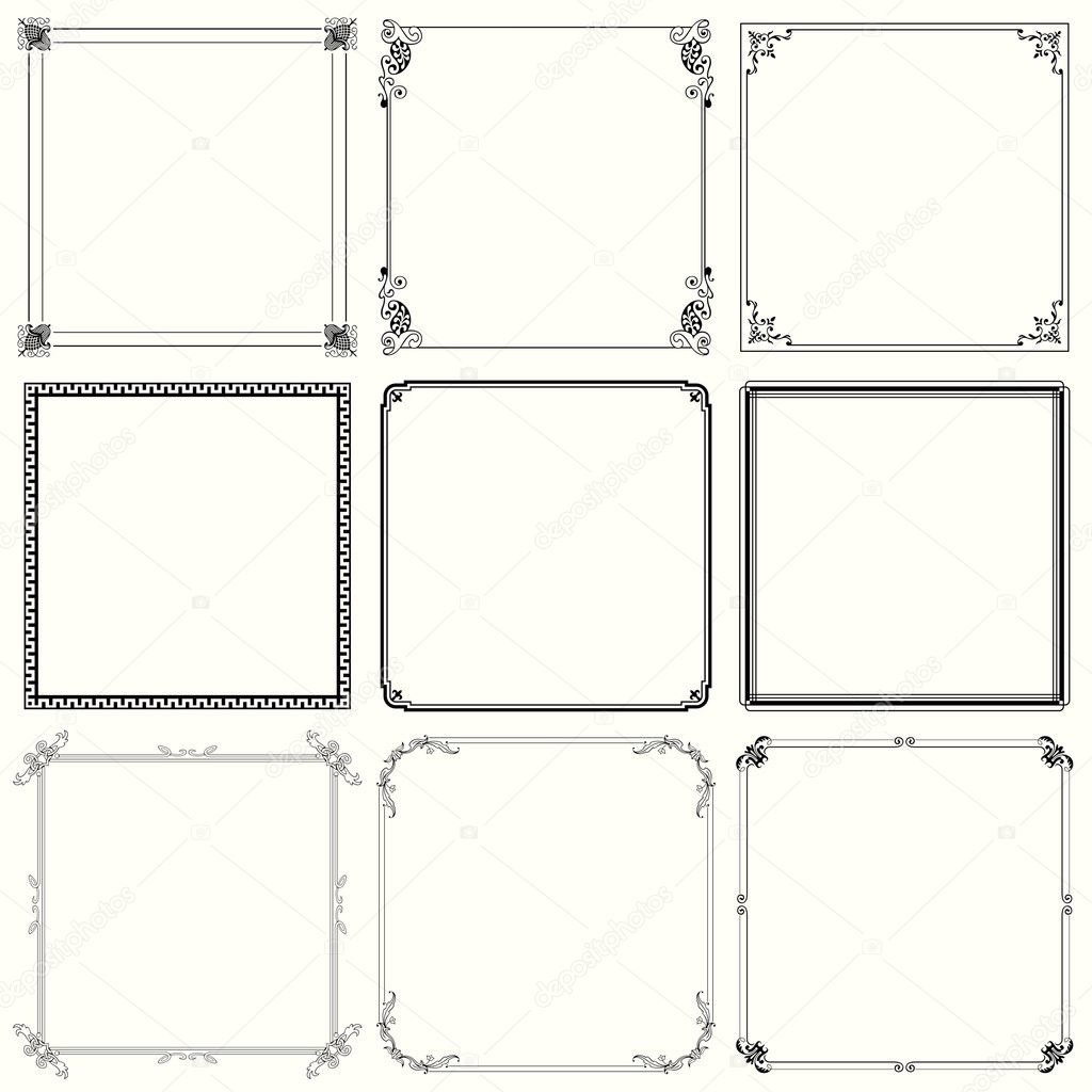 Decorative frames (set 24)