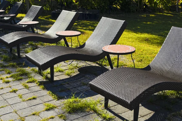 Rattan Chairs — Stock Photo, Image