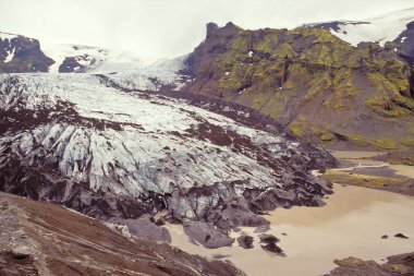 Steinholtsjokull glacier, Iceland clipart
