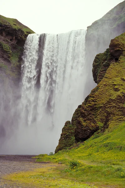 スコウガ滝、アイスランド ストック画像