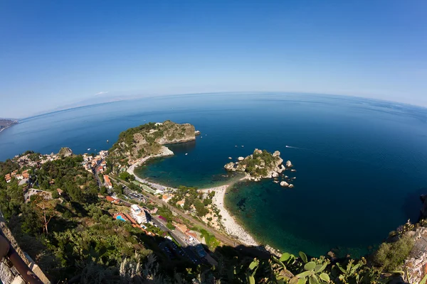Isola bella, taormina, Sicílie — Stock fotografie