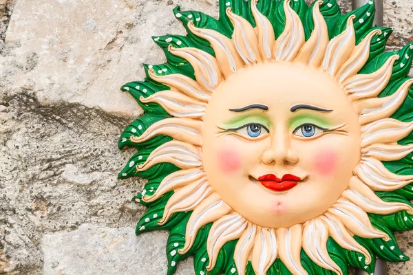 Closeup tradiční barevné sicilské keramice — Stock fotografie