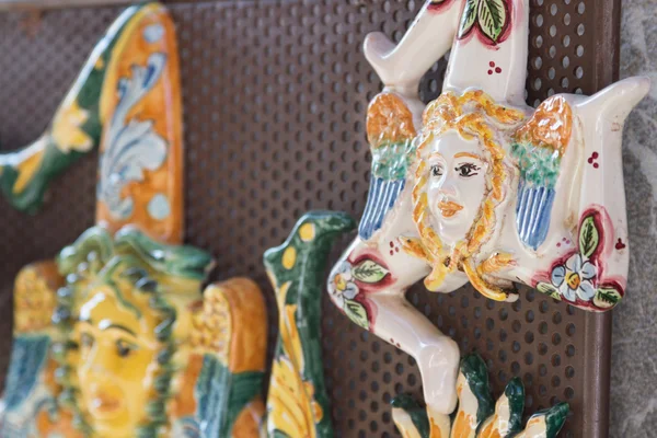 Una trinacria di ceramica — Foto Stock