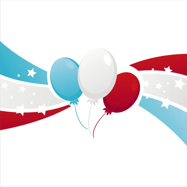 Background with american balloons Royalty Free Stock Illustrations